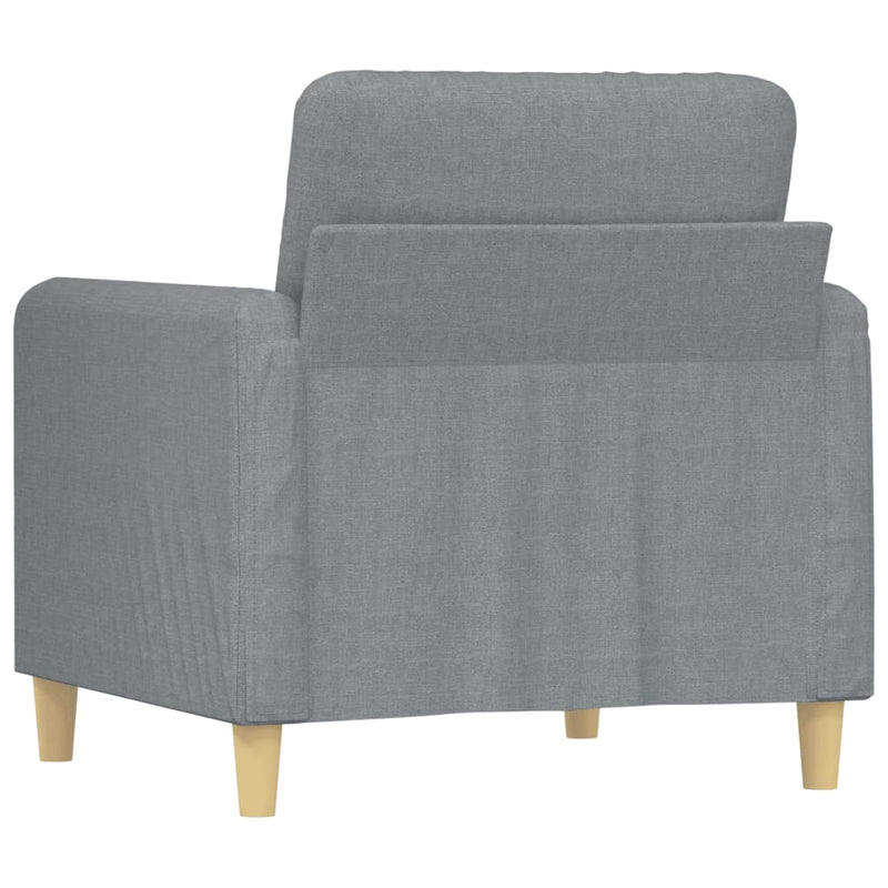 vidaXL világosszürke szövet kanapéfotel 60 cm