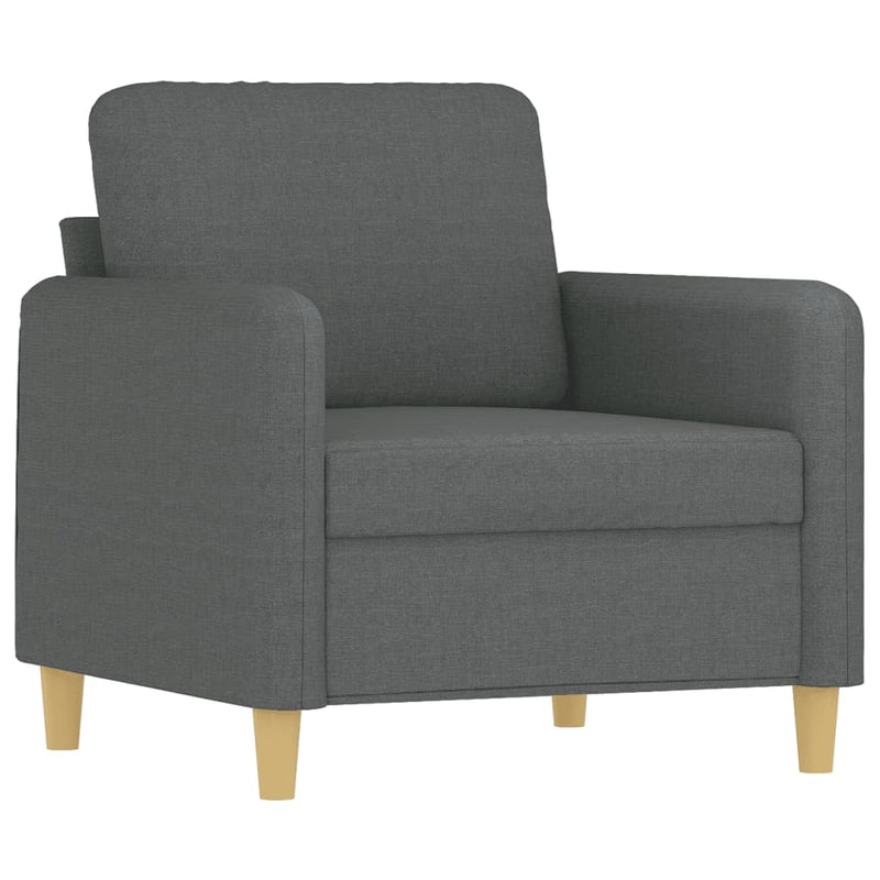 vidaXL sötétszürke szövet kanapéfotel 60 cm