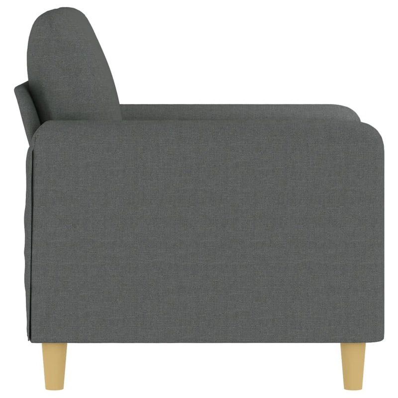 vidaXL sötétszürke szövet kanapéfotel 60 cm