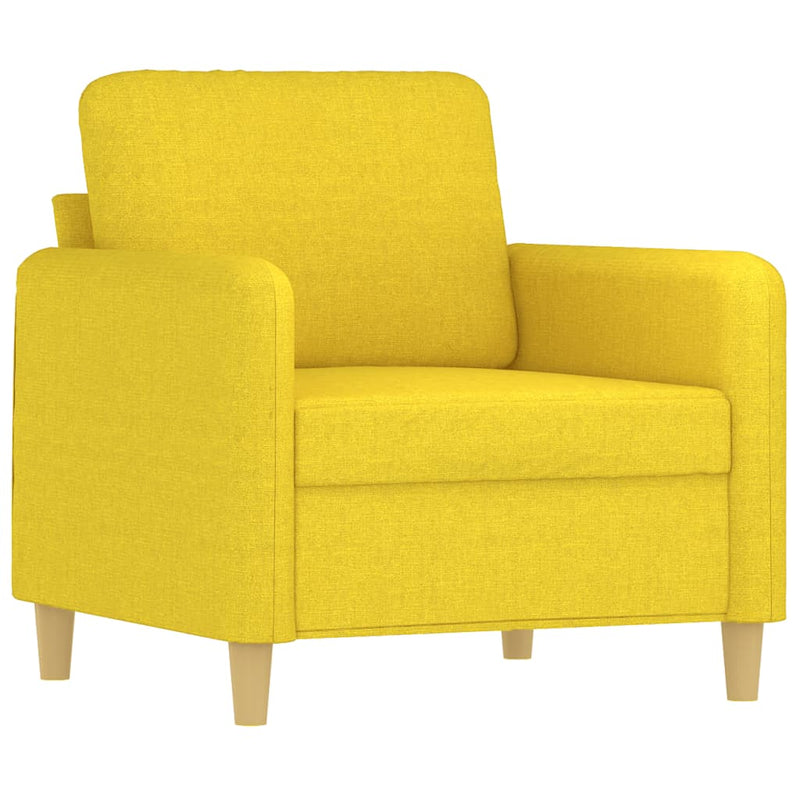 vidaXL világossárga szövet kanapéfotel 60 cm