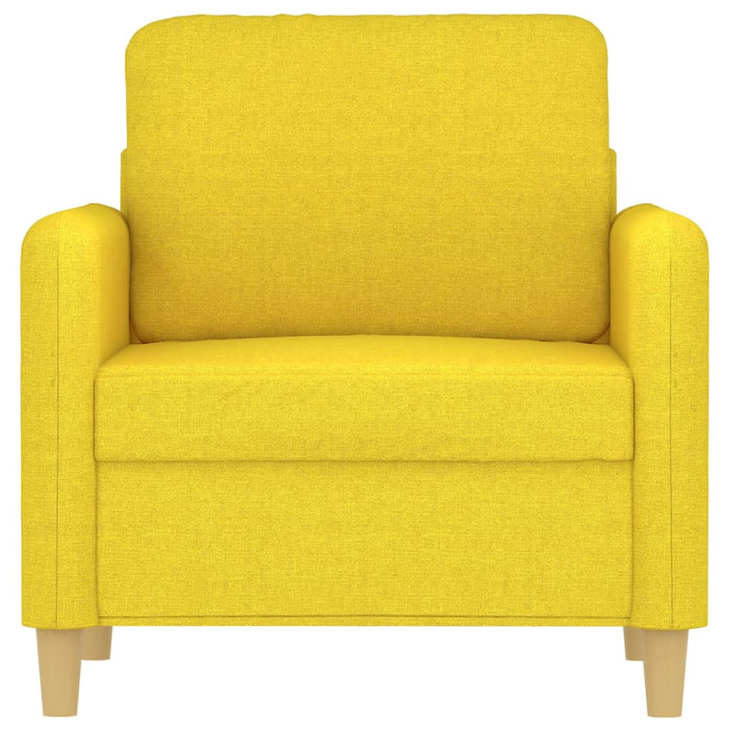 vidaXL világossárga szövet kanapéfotel 60 cm