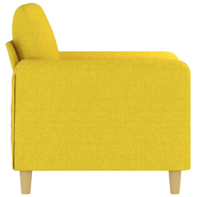 vidaXL világossárga szövet kanapéfotel 60 cm