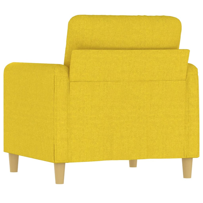 vidaXL világossárga szövet kanapéfotel 60 cm