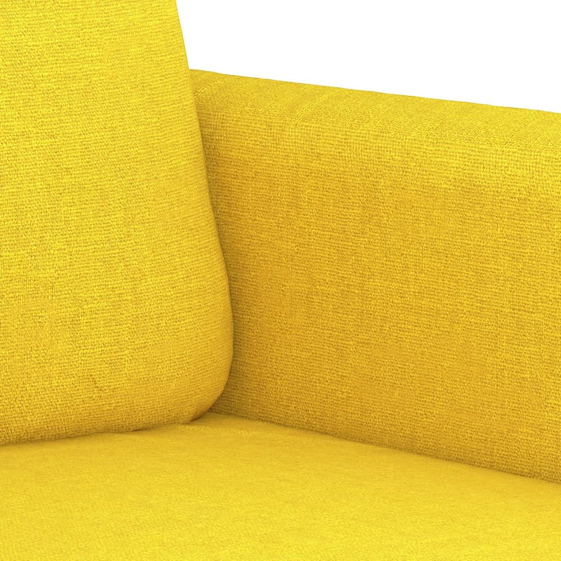 vidaXL világossárga szövet kanapéfotel 60 cm