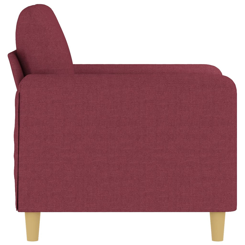 vidaXL bordó szövet kanapéfotel 60 cm