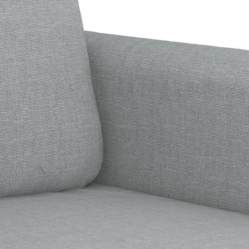 vidaXL kétszemélyes világosszürke szövetkanapé 120 cm