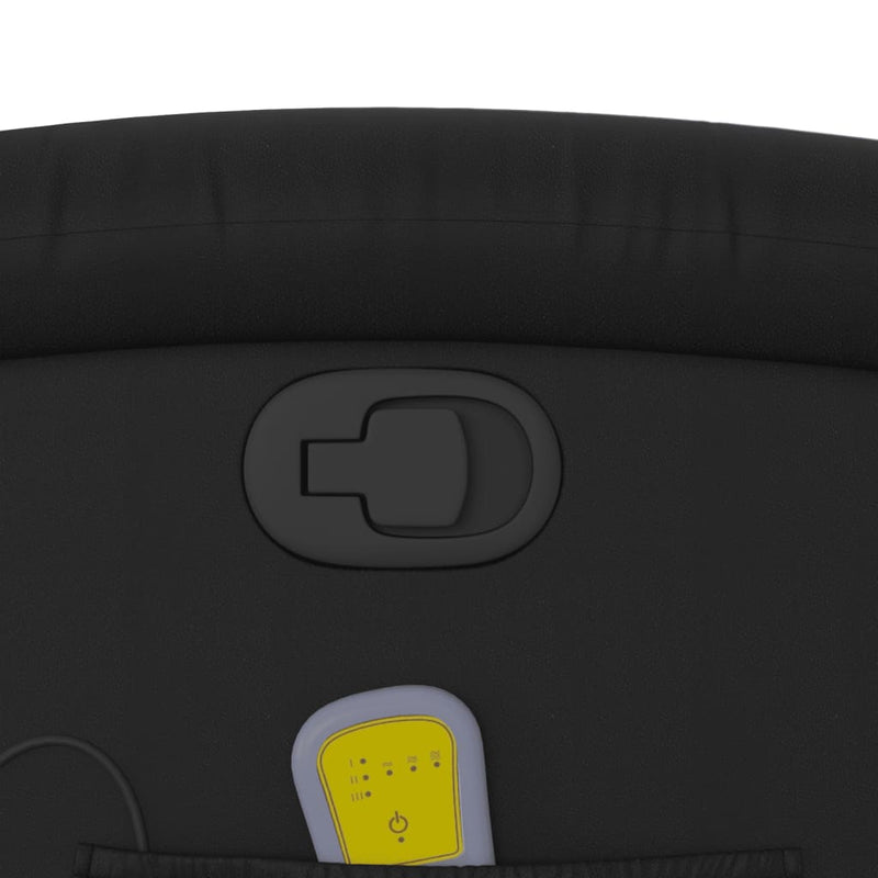 vidaXL fekete műbőr dönthető masszázs- és állófotel