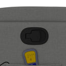 vidaXL sötétszürke szövet felállást segítő dönthető masszázsfotel