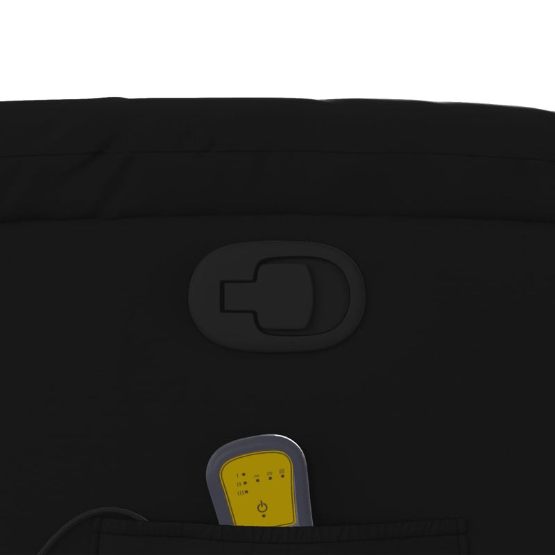 vidaXL fekete műbőr dönthető masszázs- és állófotel