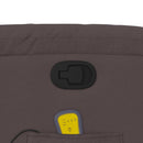 vidaXL sötétbarna szövet dönthető masszázs- és állófotel