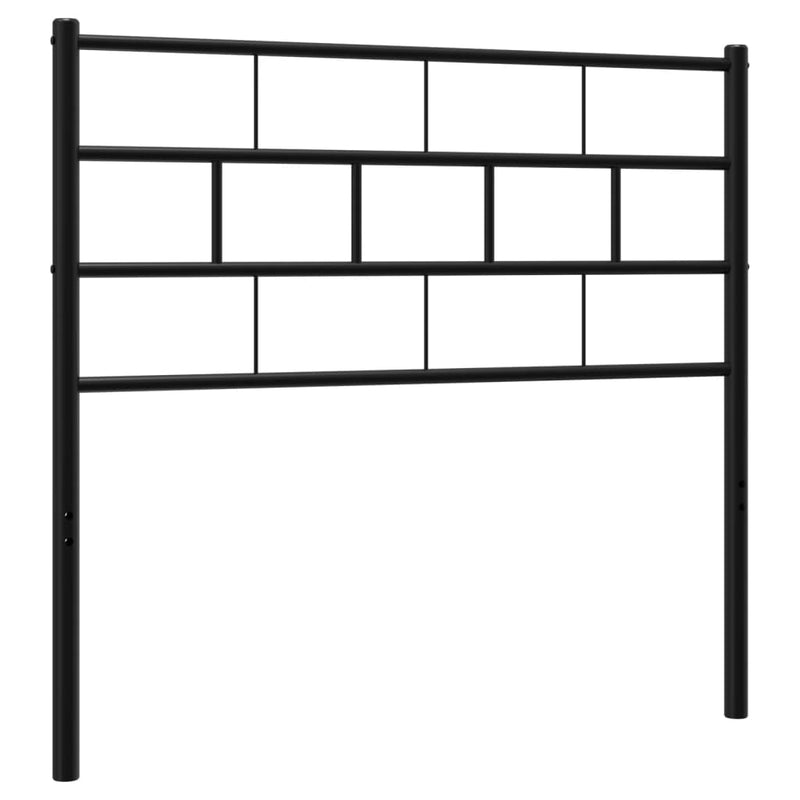 vidaXL fekete fém fejtámla 75 cm