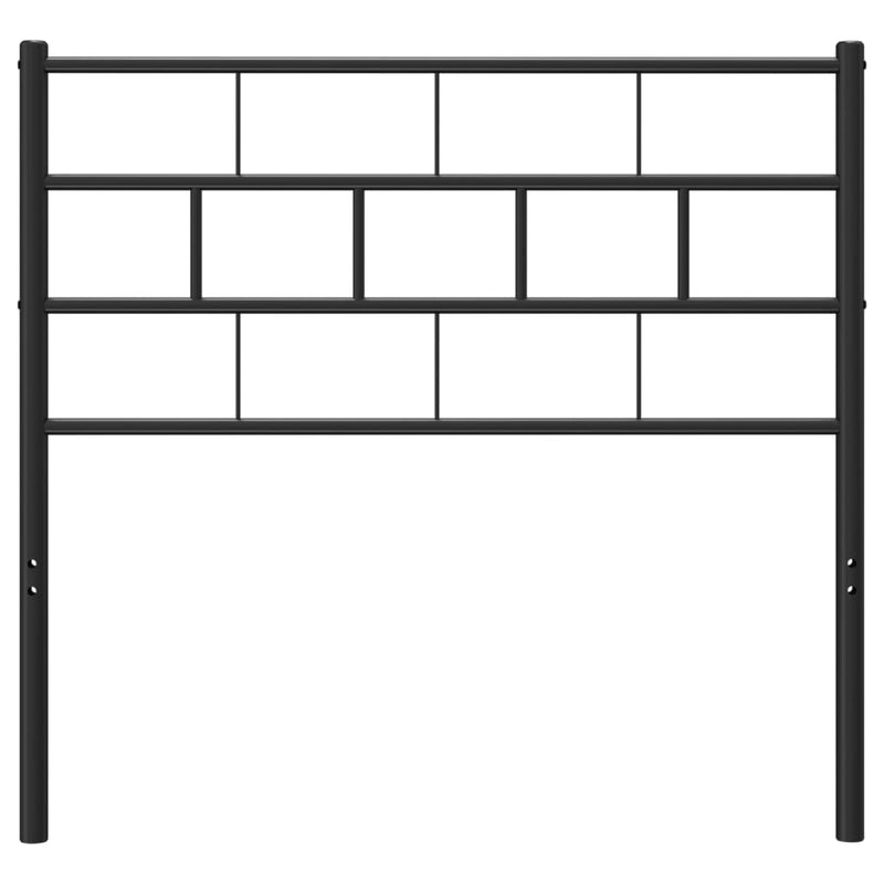vidaXL fekete fém fejtámla 80 cm