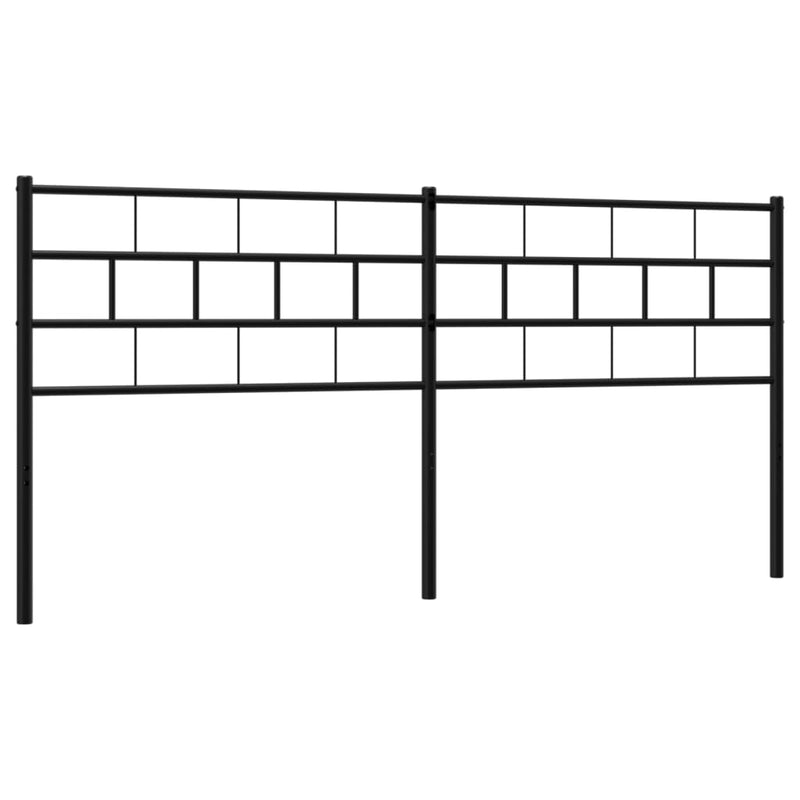 vidaXL fekete fém fejtámla 200 cm