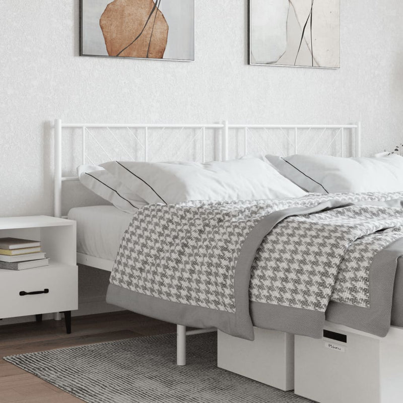 vidaXL fehér fém fejtámla 200 cm