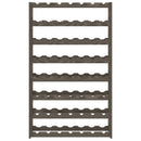 vidaXL szürke tömör fenyőfa bortartó 56 palackhoz