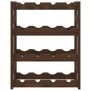 vidaXL barna tömör fenyőfa bortartó 16 palackhoz