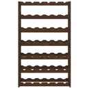 vidaXL barna tömör fenyőfa bortartó 42 palackhoz