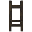 vidaXL fekete tömör fenyőfa bortartó 16 palackhoz