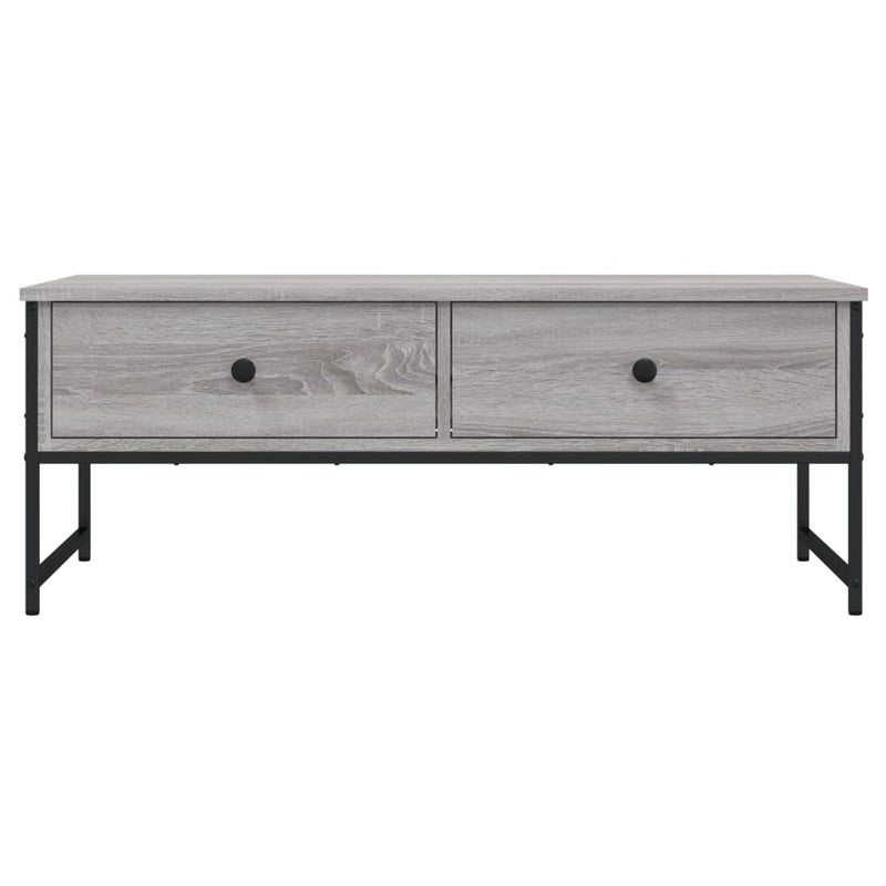 vidaXL szürke sonoma színű szerelt fa dohányzóasztal 101x49x39,5 cm