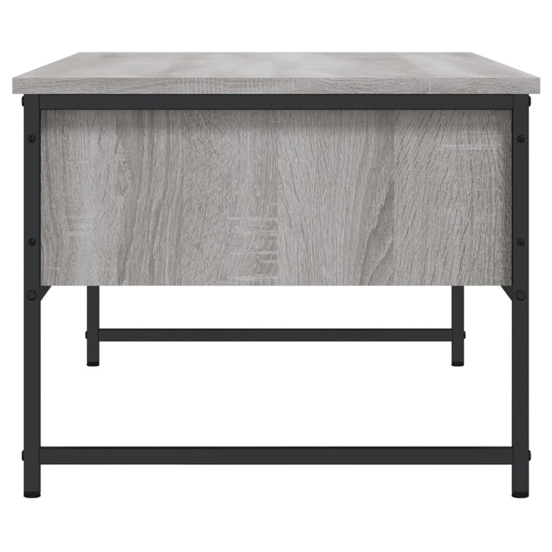 vidaXL szürke sonoma színű szerelt fa dohányzóasztal 101x49x39,5 cm