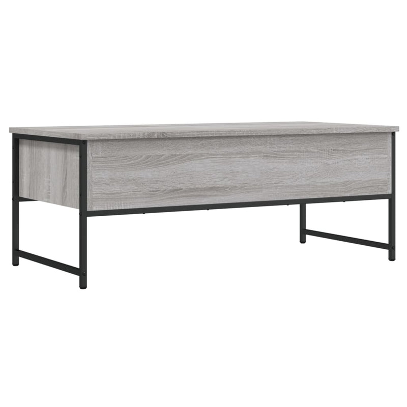 vidaXL szürke sonoma színű szerelt fa dohányzóasztal 101x49x39,5 cm