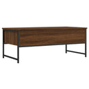 vidaXL barna tölgyszínű szerelt fa dohányzóasztal 101x49x39,5 cm