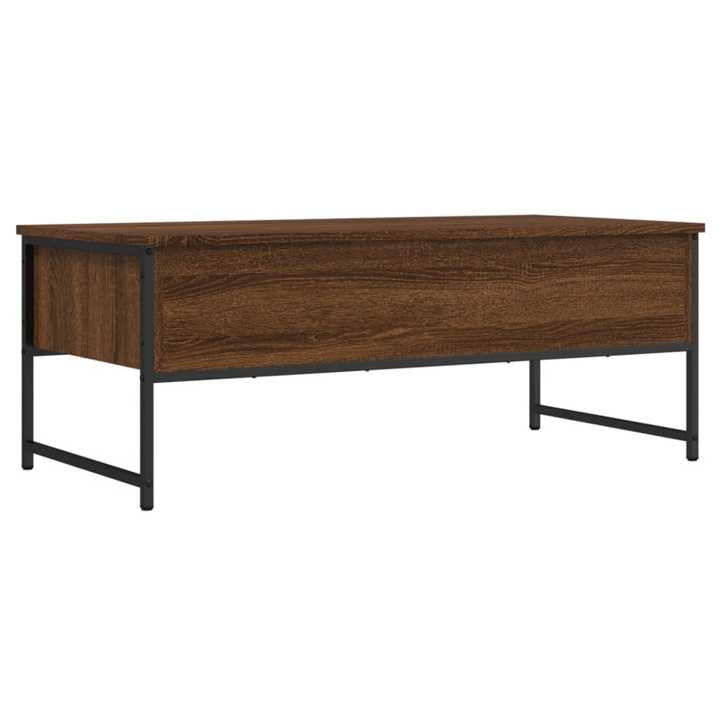 vidaXL barna tölgyszínű szerelt fa dohányzóasztal 101x49x39,5 cm