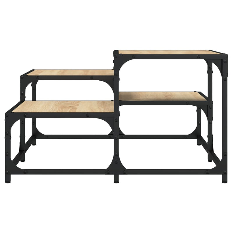 vidaXL sonoma tölgy színű szerelt fa dohányzóasztal 68x 68 x 40 cm