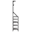 vidaXL szürke sonoma színű ruhafogas cipőpolccal 70 x 34 x 184 cm