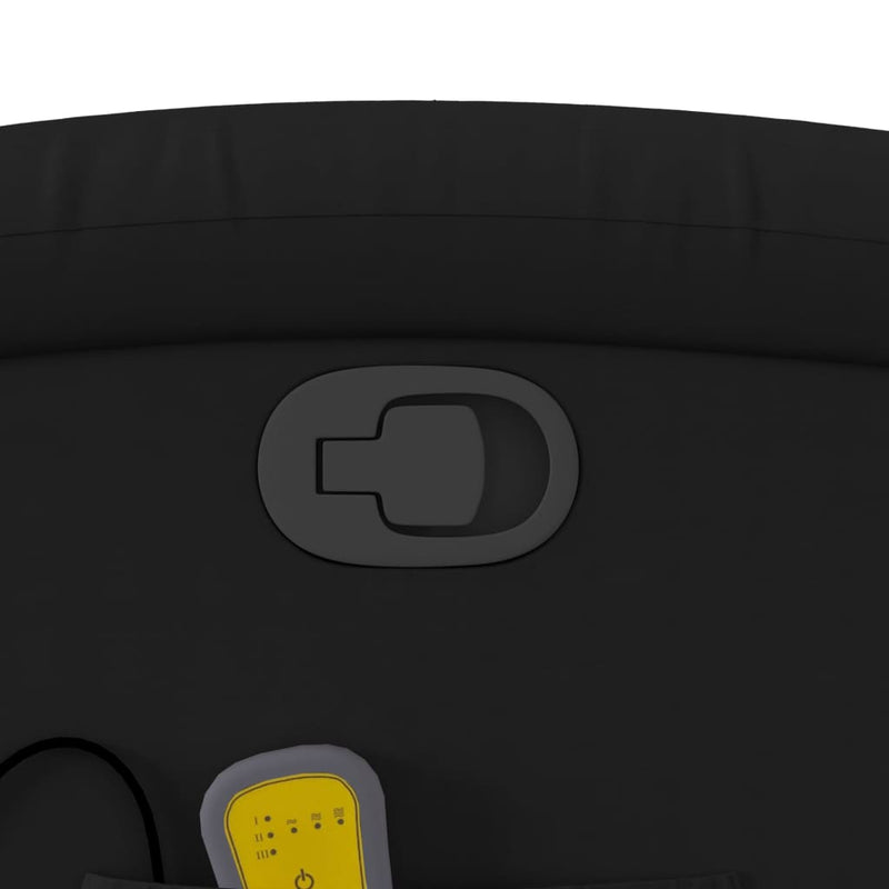 vidaXL fekete műbőr dönthető masszázsfotel