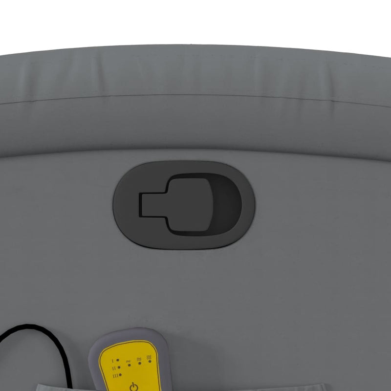 vidaXL szürke műbőr dönthető masszázsfotel