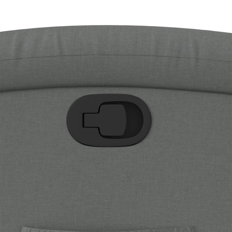 vidaXL sötétszürke szövet dönthető fotel