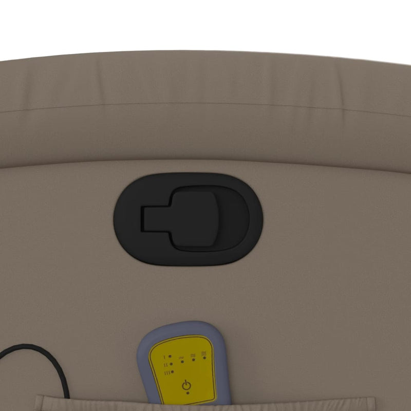 vidaXL kávészínű műbőr dönthető masszázsfotel