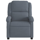 vidaXL sötétszürke bársony dönthető masszázsfotel