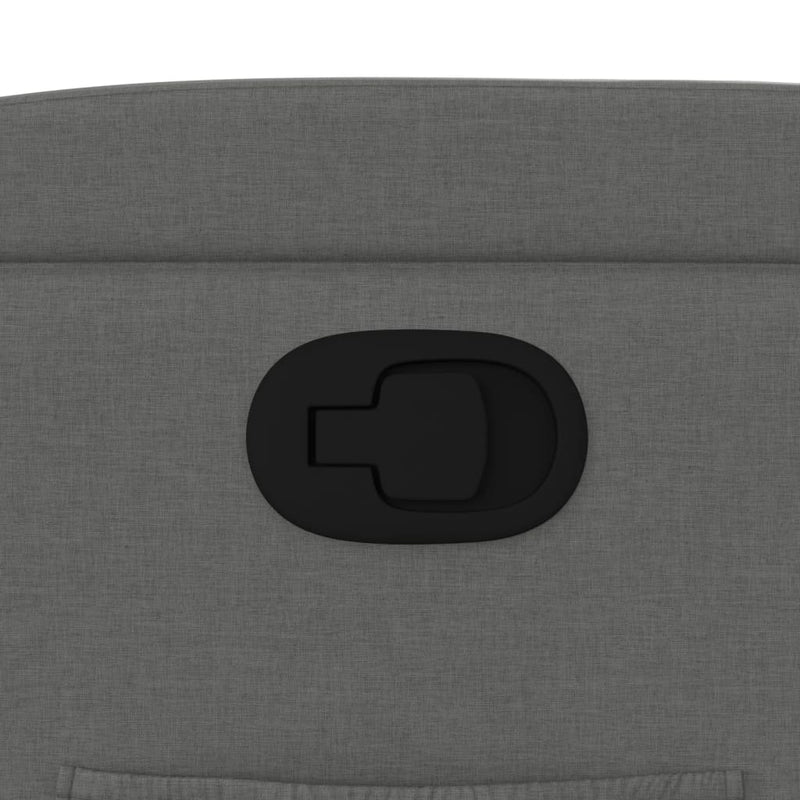 vidaXL sötétszürke szövet dönthető fotel