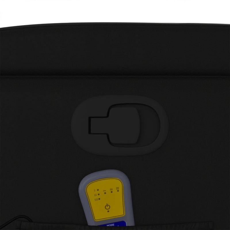 vidaXL fekete műbőr dönthető masszázsfotel