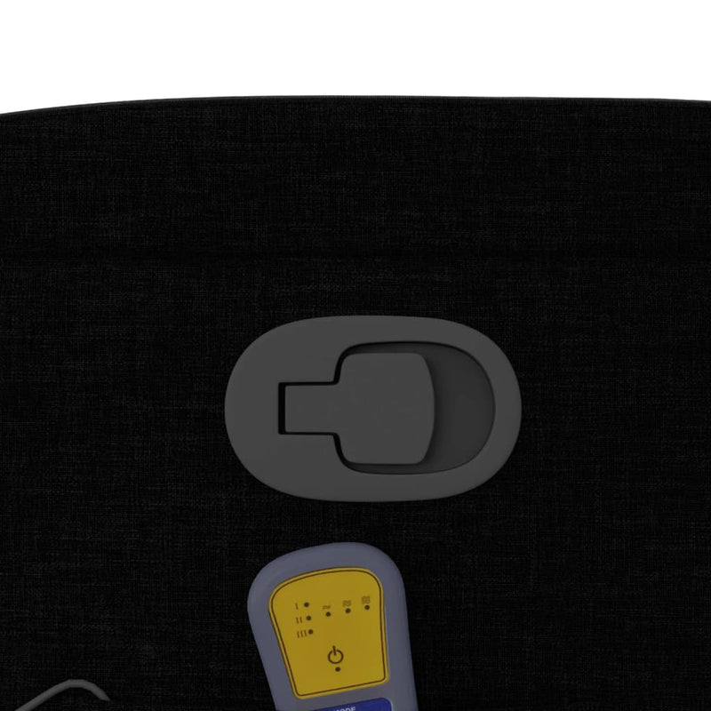 vidaXL fekete szövet dönthető masszázsfotel