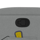 vidaXL világosszürke szövet dönthető masszázsfotel