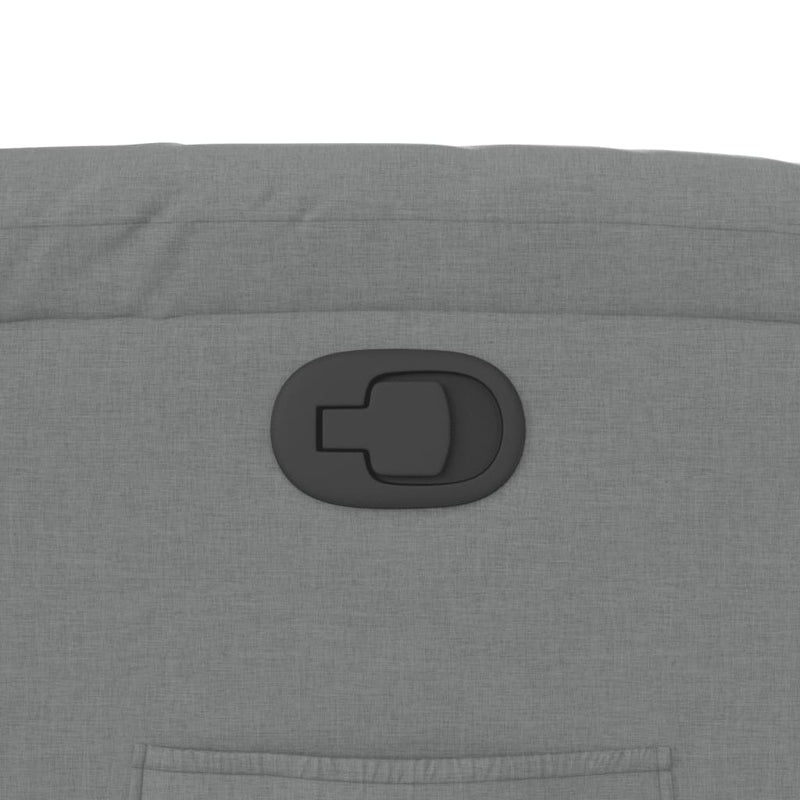 vidaXL világosszürke szövet dönthető fotel