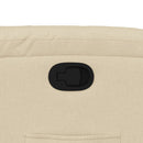 vidaXL krémszínű szövet dönthető fotel