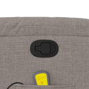 vidaXL tópszínű szövet dönthető masszázsfotel