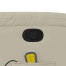 vidaXL krémszínű műbőr dönthető masszázsfotel