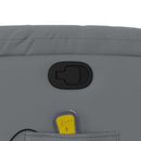 vidaXL szürke műbőr dönthető masszázsfotel