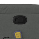 vidaXL sötétszürke szövet dönthető masszázsfotel