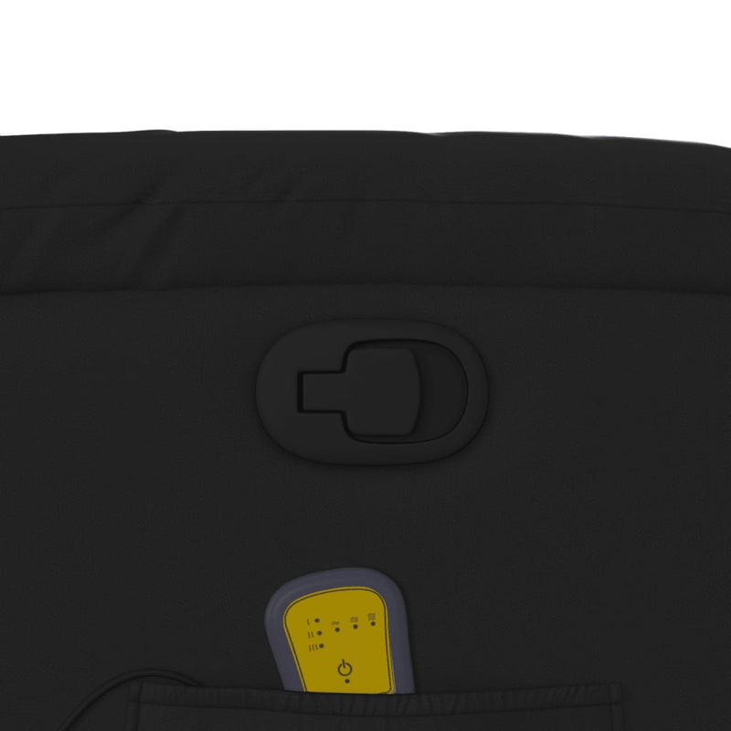 vidaXL fekete műbőr dönthető masszázsfotel