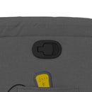 vidaXL sötétszürke szövet dönthető masszázsfotel