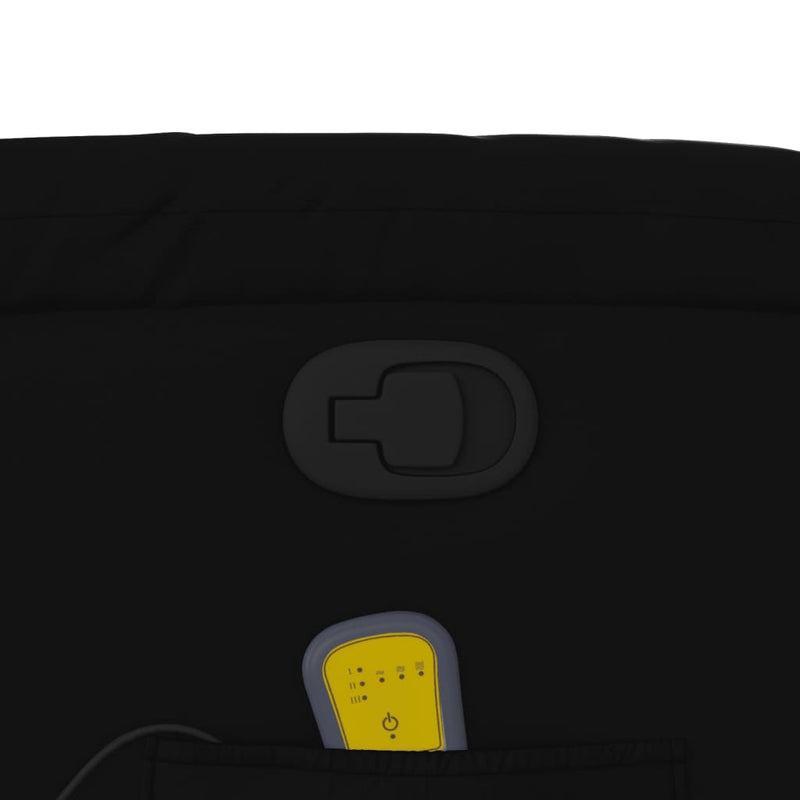 vidaXL fekete műbőr dönthető masszázsfotel