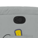 vidaXL világosszürke szövet dönthető masszázsfotel