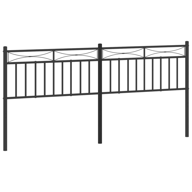 vidaXL fekete fém fejtámla 193 cm