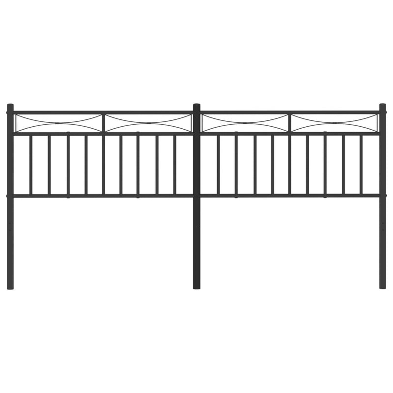vidaXL fekete fém fejtámla 193 cm